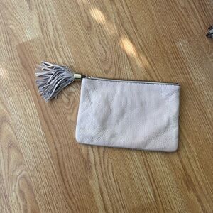 G.I.L.I. Blush Leather Wristlet with Tassel